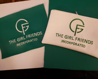 The Girl Friends Inc Zip Pouch with Embroidered Logo