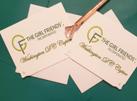 The Girl Friends Inc Note Cards Personalized with Name or Chapter Name and Rhinestone Pen