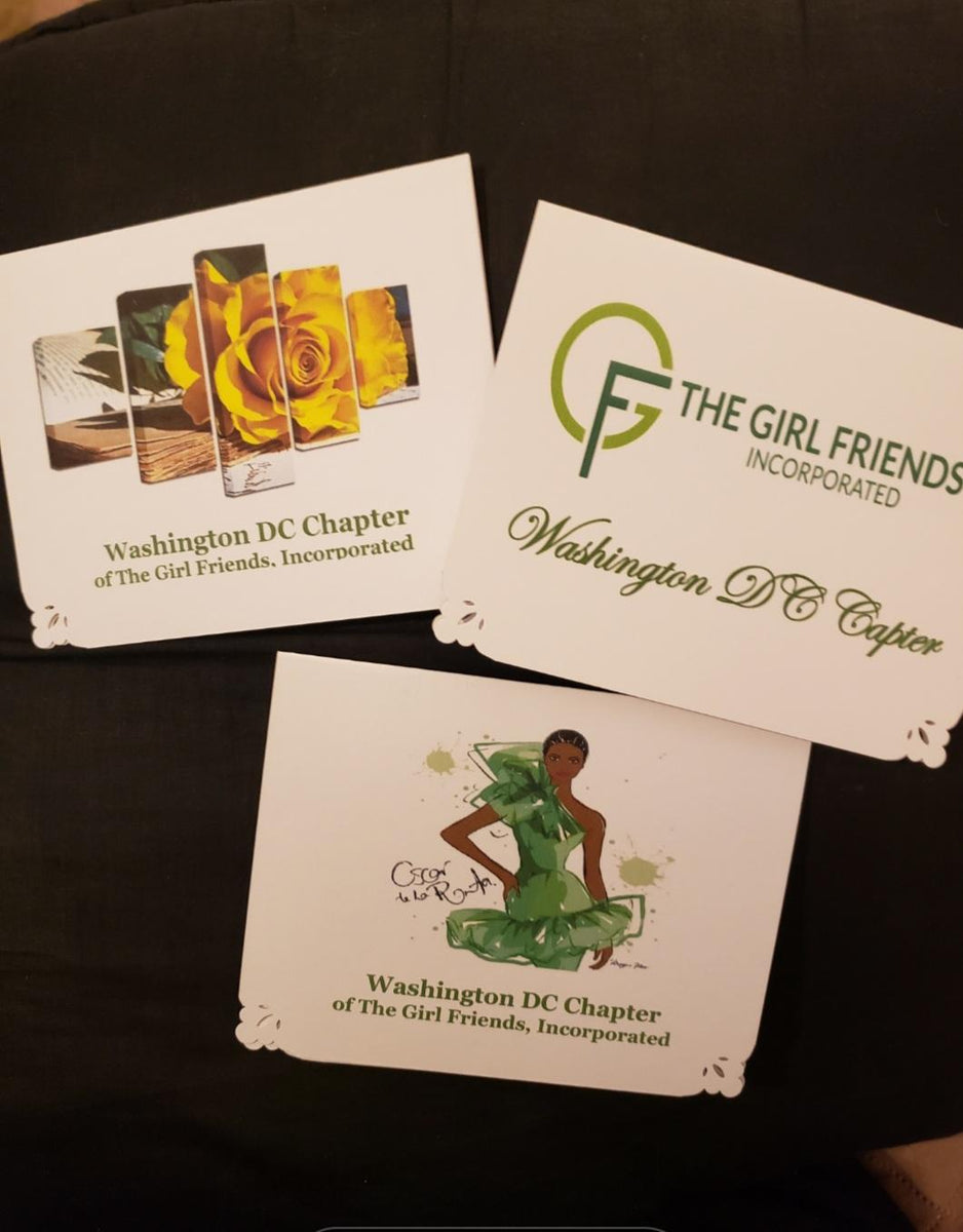 The Girl Friends Inc Note Cards Personalized with Name or Chapter Name
