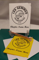 Les Gemmes Inc Note Cards with Chapter Name