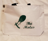 The Moles White and Black Canvas Tote Bag